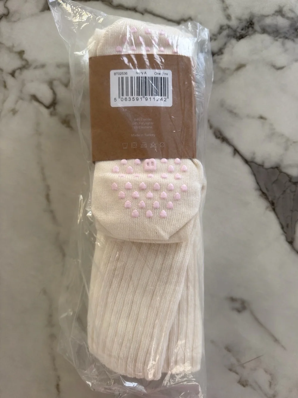 Bo + Tee Pilates 3-Pack Socks Bundle in Coconut